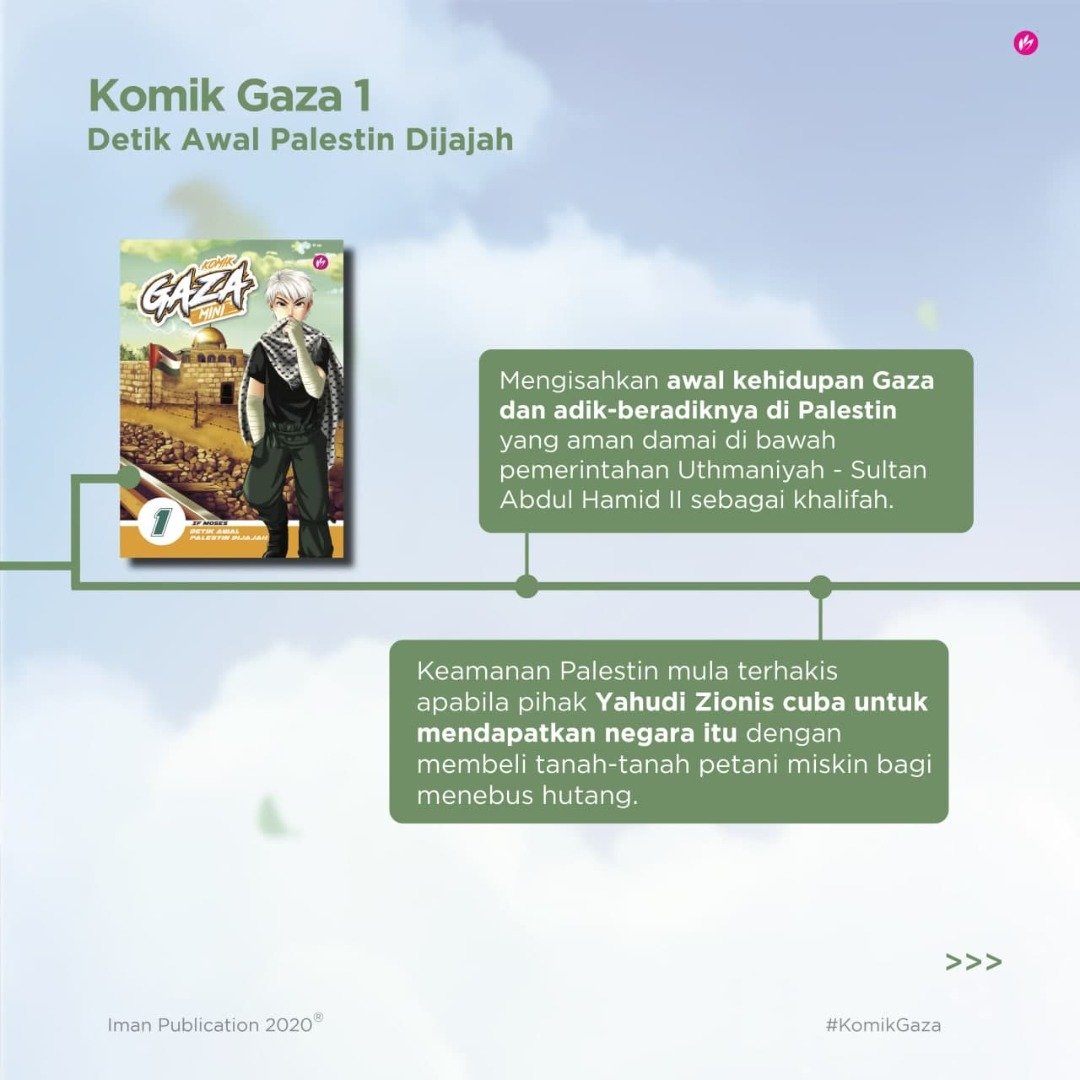 Iman Publication Buku Komik Gaza MINI #1 Detik Awal Palestin Dijajah by IF Moses 100161