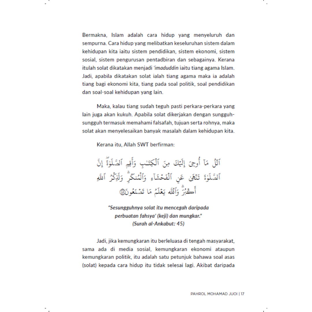 Iman Publication Buku Rehatkan Hati Dengan Solat By Pahrol Mohd Juoi 100049